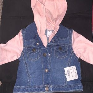 Baby girls denim hoodie
